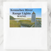 Kennebec River Range Lights, Maine Stickers (Tasche)