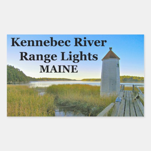 Kennebec River Range Lights, Maine Stickers (Vorderseite)