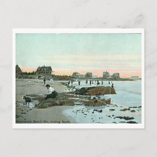 Kennebunk Beach, Maine 1915 Vintag Postkarte (Vorderseite)