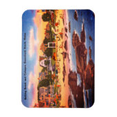 Kennebunk Beach, Maine Vintage Hütten Foto Magnet (Vertikal)