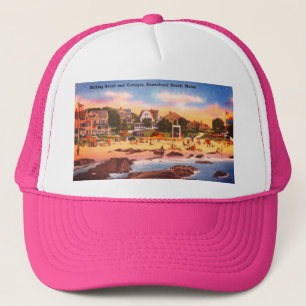 Kennebunk Beach, Maine Vintage Hütten Foto Truckerkappe