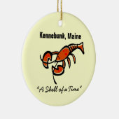 Kennebunk, Maine Lobster Keramik Ornament (Rechts)