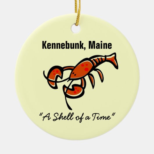 Kennebunk, Maine Lobster Keramik Ornament (Vorne)