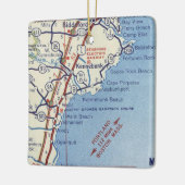 Kennebunk Vintag Map Keramikornament (Links)