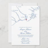 Kennebunkport All-in-One QR Code UAWG Wedding Einladung (Vorderseite)