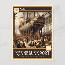 Kennebunkport, Maine | VINTAG Postkarte