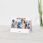 Kennebunkport Maine Wedding Foto Dankeskarte (Rückseite)