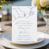 Kennebunkport ME Lässig Hochzeit Probe Dinner Einladung