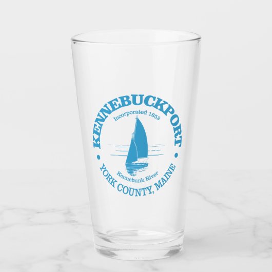 Kennebunkport (Segelboot) Glas (Vorderseite)