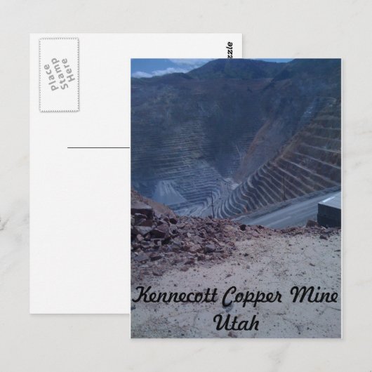 Kennecott Copper Mine Post Card Postkarte (Vorne/Hinten)