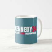 Kennedy24 - Robert F Kennedy Jr für Präsident 2024 Kaffeetasse (VorderseiteRechts)
