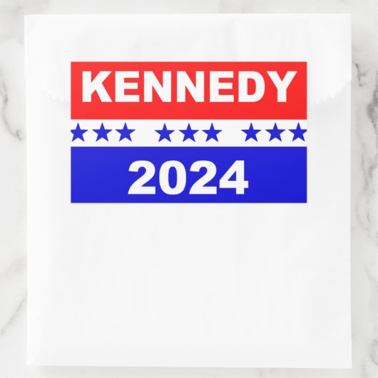Kennedy 2024 rechteckiger aufkleber (Tasche)