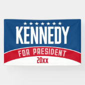 Kennedy 2024 - Rot-Weiß-Blau, modern Banner (Horizontal)