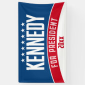 Kennedy 2024 - Rot-Weiß-Blau, modern Banner (Vertikal)