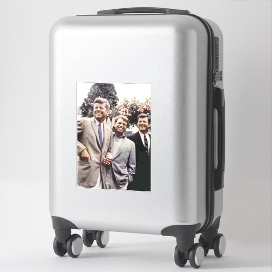 Kennedy Brothers, Präsident John, Robert & Ted Aufkleber (Koffer)