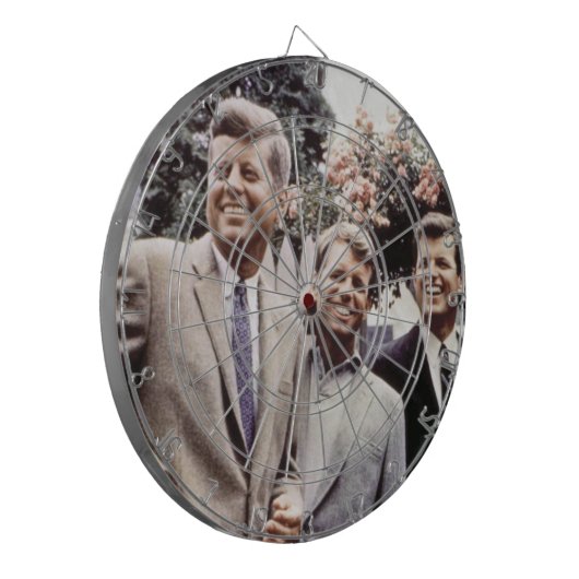 Kennedy Brothers, Präsident John, Robert & Ted Dartscheibe (Vorderseite Links)