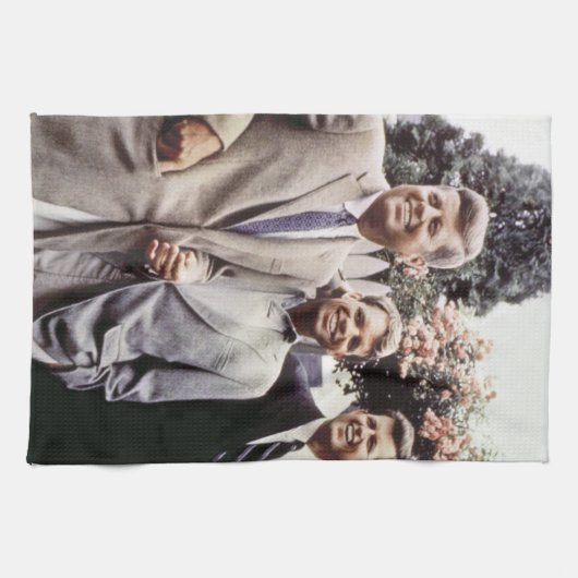 Kennedy Brothers, Präsident John, Robert & Ted Geschirrtuch (Horizontal)