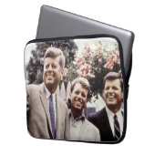 Kennedy Brothers, Präsident John, Robert & Ted Laptopschutzhülle (Vorderseite Links)