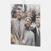Kennedy Brothers, Präsident John, Robert & Ted Ornament Aus Glas (Vorderseite links)