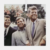 Kennedy Brothers, Präsident John, Robert & Ted Ornament Aus Glas (Rückseite)