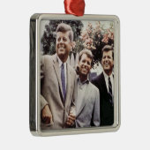 Kennedy Brothers, Präsident John, Robert & Ted Ornament Aus Metall (Rechts)