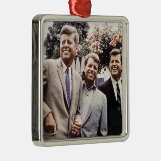 Kennedy Brothers, Präsident John, Robert & Ted Ornament Aus Metall (Rechts)