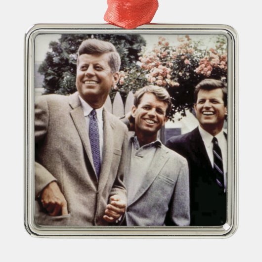 Kennedy Brothers, Präsident John, Robert & Ted Ornament Aus Metall (Vorne)