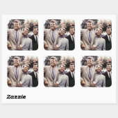 Kennedy Brothers, Präsident John, Robert & Ted Quadratischer Aufkleber (Blatt)