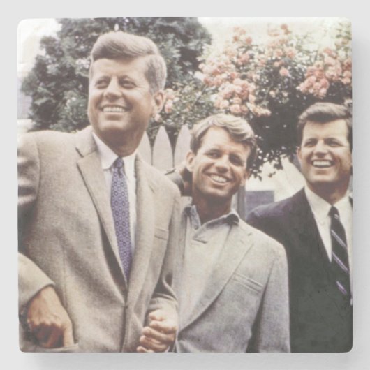 Kennedy Brothers, Präsident John, Robert & Ted Steinuntersetzer (Vorderseite)