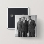 Kennedy-Brüder, John, Ted, Robert Button (Vorne & Hinten)