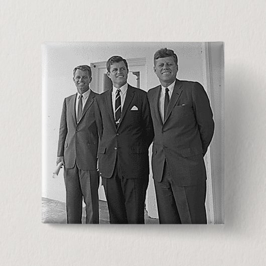 Kennedy-Brüder, John, Ted, Robert Button (Vorderseite)