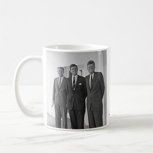 Kennedy-Brüder, John, Ted, Robert Kaffeetasse (Links)
