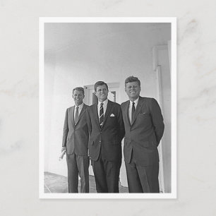 Kennedy-Brüder, John, Ted, Robert Postkarte