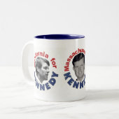 Kennedy-Bruder-Tasse Zweifarbige Tasse (Vorderseite Links)