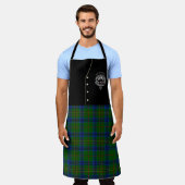 Kennedy Clan Abzeichen & Tartan Kilt Schürze (Getragen)
