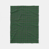 Kennedy-Clan-Tartan Fleecedecke (Vorderseite)