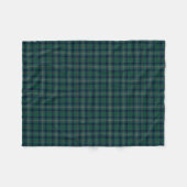 Kennedy Clan Tartan Green Kariert Fleecedecke (Vorderseite (Horizontal))
