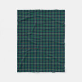 Kennedy Clan Tartan Green Kariert Fleecedecke (Vorderseite)