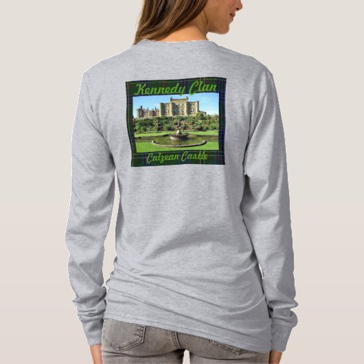 Kennedy Clans Culzean Castle & Tartan T - Shirt (Rückseite)
