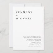 KENNEDY Classic Modernes Minimalistisches Foto Hoc Einladung (Vorderseite)