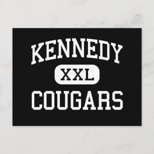 Kennedy - Cougars - Hoch - Zedernrasen Iowa Postkarte