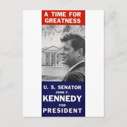 Kennedy - Eine Zeit der Großzügigkeit Postkarte (Vorderseite)