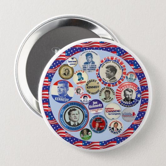 Kennedy-Familien-Dynastie Button (Vorne & Hinten)