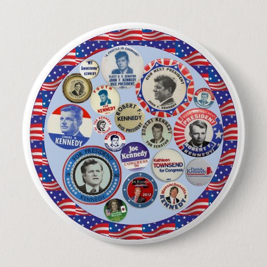 Kennedy-Familien-Dynastie Button (Vorderseite)