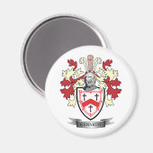 Kennedy Familienwappen Coat of Arms Magnet (Vorderseite/Rückseite)