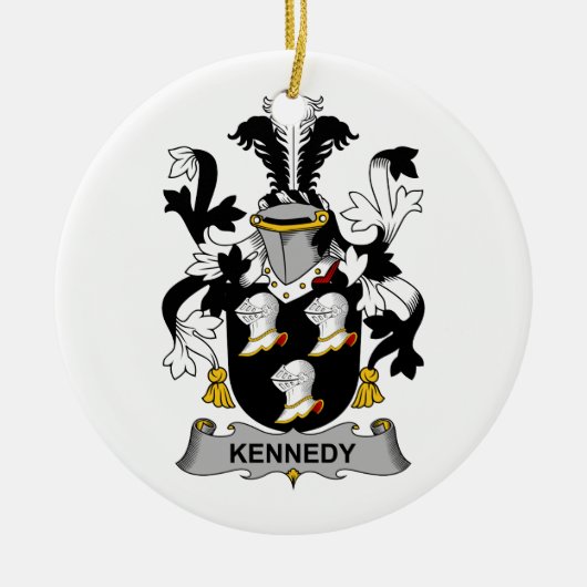 Kennedy-Familienwappen Keramikornament (Vorne)