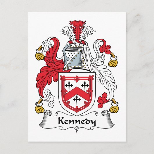 Kennedy Familienwappen Postkarte (Vorderseite)