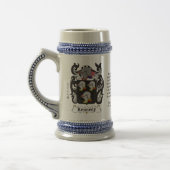 Kennedy-Familienwappen Stein Bierglas (Links)