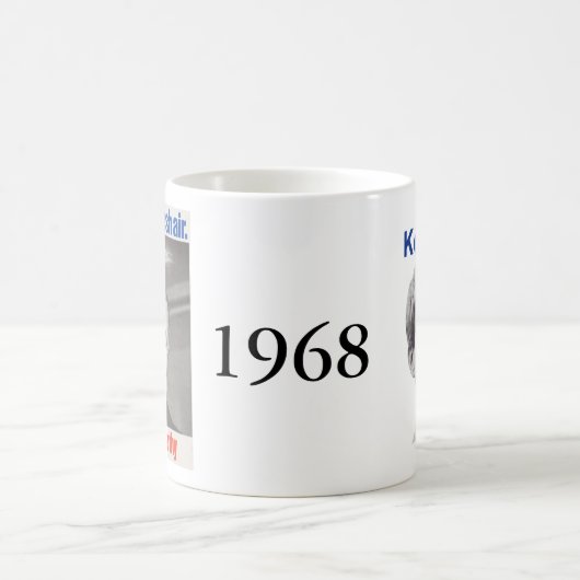 Kennedy gegen McCarthy 1968 Kaffeetasse (Mittel)