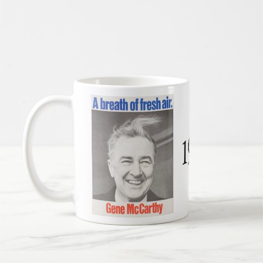Kennedy gegen McCarthy 1968 Kaffeetasse (Links)